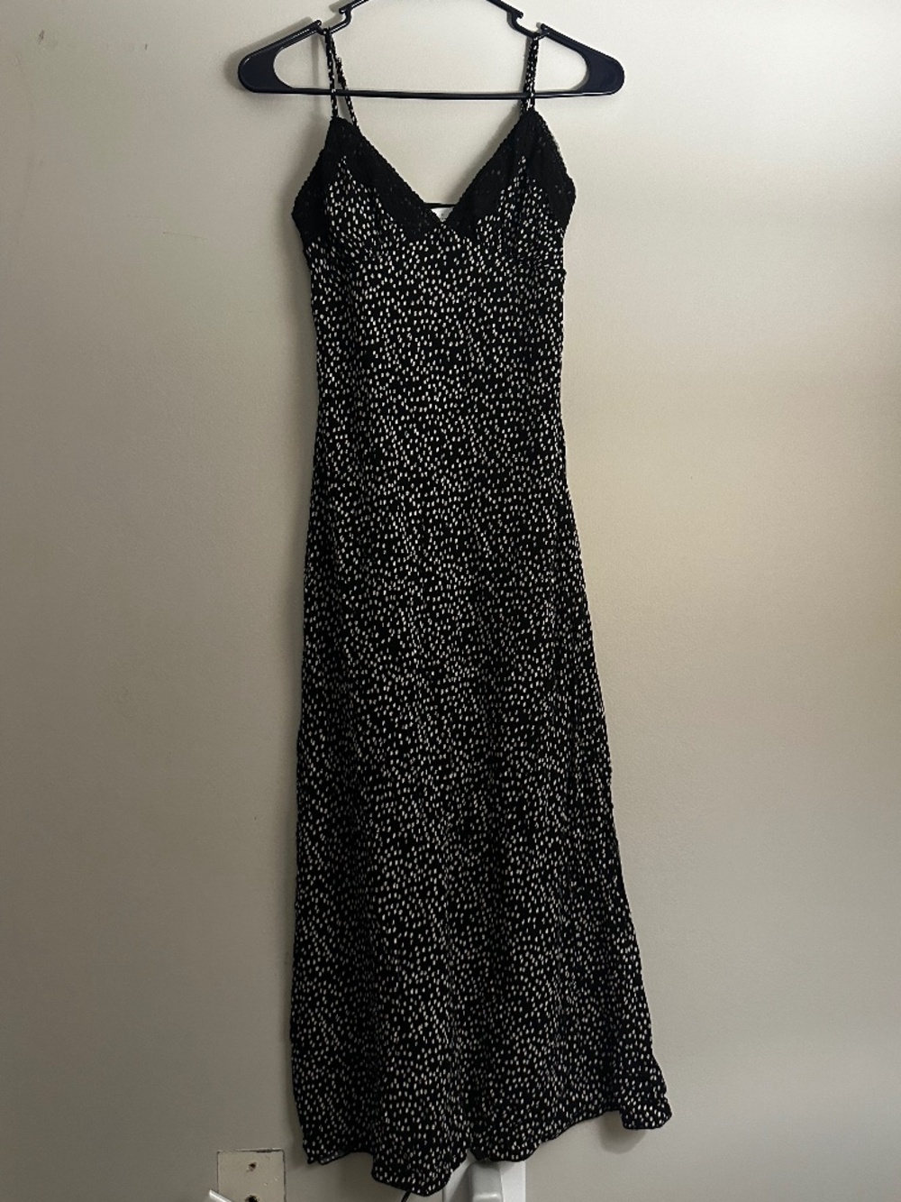 Black floral/Polka Dot Dress